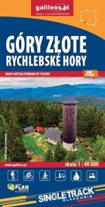 MAPA TUR. - GÓRY ZŁOTE - GÓRY RYCHLEBSKIE 1:40 000