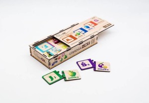 DREWNIANA UKŁADANKA - LITEROWA, PUZZLEOK