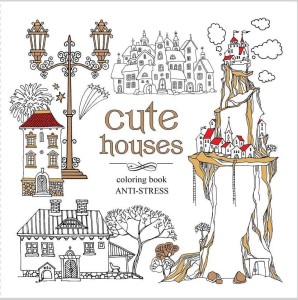 KOLOROWANKA ANTYSTRESOWA 200X200 12 CUTE HOUSES