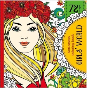 KOLOROWANKA ANTYSTRESOWA 200X200 GIRLS' WORLD TW