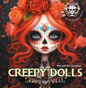 KOLOROWANKA 160X160 CREEPY DOLLS UPIORNE LALECZKI