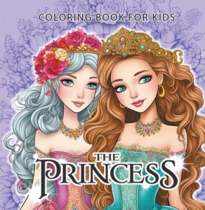 KOLOROWANKA 160X160 THE PRINCESS KSIĘŻNICZKI NIEB.