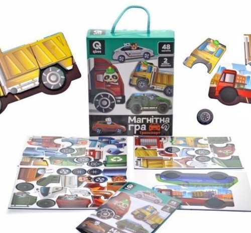 Gra magnetyczna Transport 48 magnesów, Qbee