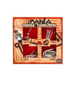 ŁAMIGŁÓWKI METALOWE 4 SZT PUZZLE MANIA CZERWONY G3