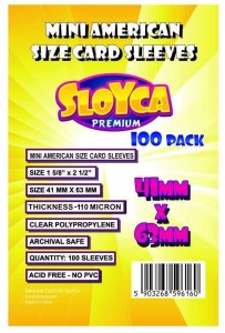 KOSZULKI MINI AMERICAN PREMIUM 41X63MM (100SZT)