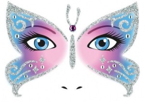 NAKLEJKA FACE ART MOTYL, HERMA