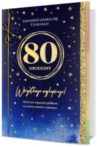 KARNET B6 URODZINY 80