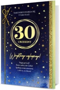 KARNET B6 URODZINY 30