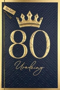 KARNET B6 URODZINY 80