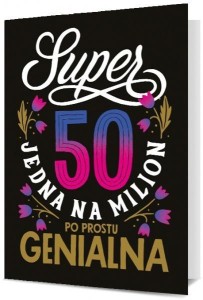 KARNET URODZINY 50 DAMSKIE K. B6-1903