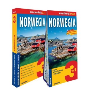 NORWEGIA 3W1: PRZEWODNIK + ATLAS + MAPA