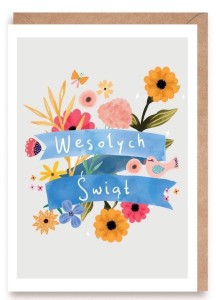 KARTKA OKOLICZNOŚCIOWA WESOŁYCH ŚWIĄT!, EKO K167