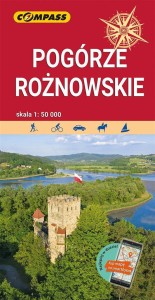 MAPA TURYSTYCZNA - POGÓRZE ROŻNOWSKIE W.2022