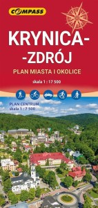 MAPA - KRYNICA-ZDRÓJ I OKOLICE 1:17 500