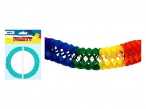 GIRLANDA PAPIEROWA KOLOROWA 4M