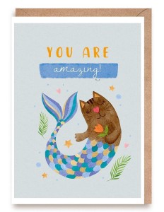 KARTKA OKOLICZNOŚCIOWA SYRENA YOU ARE AMAZING!