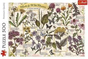 PUZZLE 500 ZIELNIK: ZIOŁA LECZNICZE TREFL, TREFL