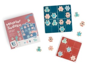 DREWNIANE SUDOKU DLA DZIECI, BS TOYS