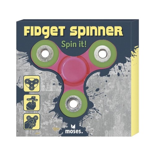 Finger Spinner różowy, Moses