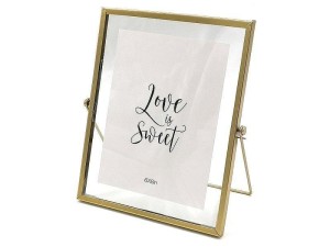 RAMKA NA ZDJĘCIA 15X10CM ZŁOTA, ADAR