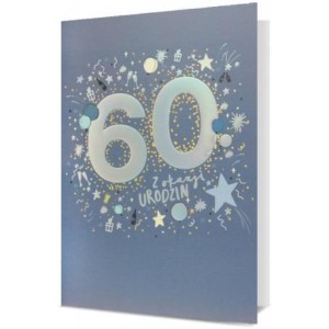 KARNET B6 URODZINY 60