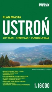 USTROŃ 1:16 000 PLAN MIASTA PIĘTKA, PRACA ZBIOROWA