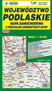 WOJEWÓDZTWO PODLASKIE 1: 183 000 MAPA SAMOCHODOWA
