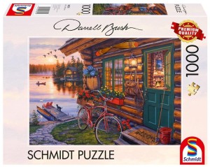 PUZZLE PQ 1000 DARREL BUSH DOMEK NAD JEZIOREM G3