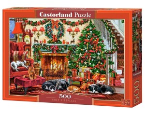 PUZZLE 500 COZY FIREPLACE, CASTORLAND
