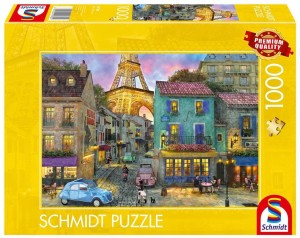 PUZZLE PQ 1000 ULICE PARYŻA FRANCJA G3, SCHMIDT