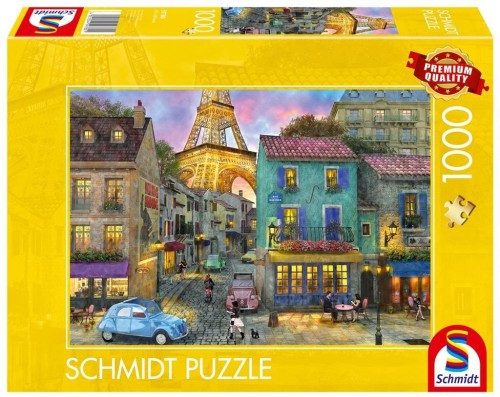Puzzle PQ 1000 Ulice Paryża Francja G3, Schmidt
