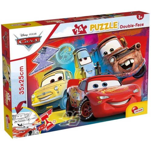 Puzzle dwustronne 24 Cars, Lisciani