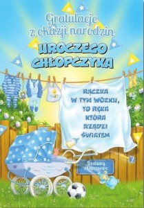 KARTKA OKOLICZNOŚCIOWA NARODZINY MF42