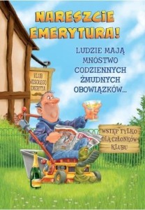 KARTKA EMERYTURA DUŻA TDF16
