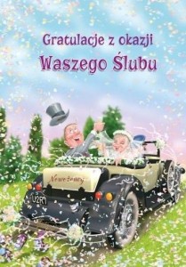 KARTKA OKOLICZNOŚCIOWA ŚLUB DUŻA TDF11