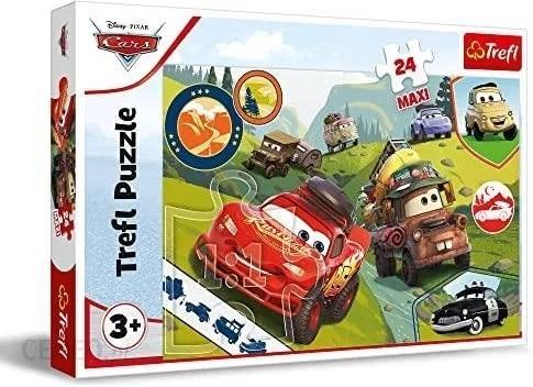 Puzzle 24 maxi Wesołe auta Cars 3, Trefl