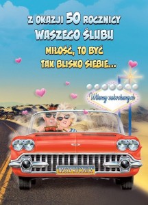 KARNET OKOLICZNOŚCIOWY ROCZNICA ŚLUBU 50