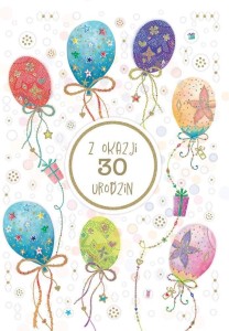 KARNET OKOLICZNOŚCIOWY URODZINY 30