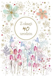 KARNET OKOLICZNOŚCIOWY URODZINY 40
