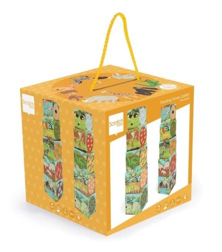 Piramida Jumbo Zwierzęta świata, Scratch