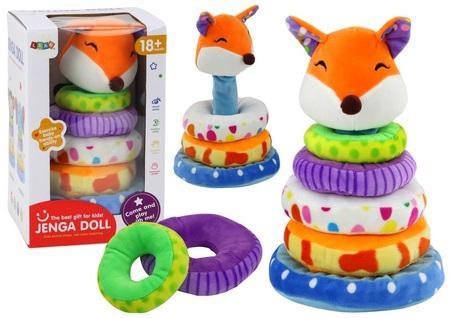 Piramidka pluszowa Lis 27cm, Leantoys