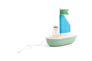 ŁÓDKA Z KAPITANEM DREWNIANA, BS TOYS