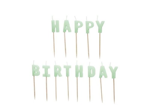 Świeczki Happy Birthday 2,5cm 13szt