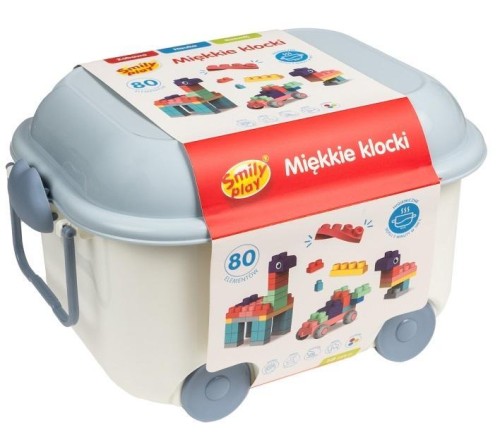 Klocki miękkie 80el, Smily Play