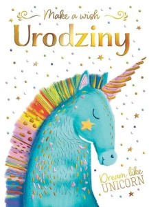 KARNET B6 URODZINY - JEDNOROŻEC Z GWIAZDĄ