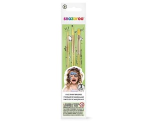 ZESTAW 3 PĘDZLI DO MALOWANIA TWARZY, GODAN