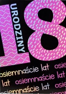 KARTKA OKOLICZNOŚCIOWA URODZINY 18 TS17