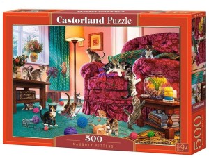 PUZZLE 500 NAUGHTY KITTENS CASTOR, CASTORLAND