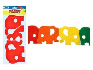 GIRLANDA PAPIEROWA SŁOŃ 4M