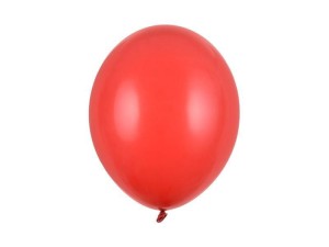 BALONY STRONG PASTEL POPPY RED 30CM 50SZT